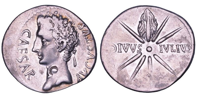 OTTAVIANO AUGUSTO, 27 a.C. - 14 d.C. Denario, 19-18 a.C. Caesaraugusta.  - Auction Numismatics - Cambi Casa d'Aste