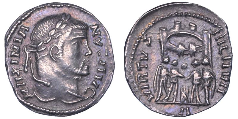 MASSIMIANO ERCULEO, 286-305. Argenteus, 295-297.  - Auction Numismatics - Cambi Casa d'Aste