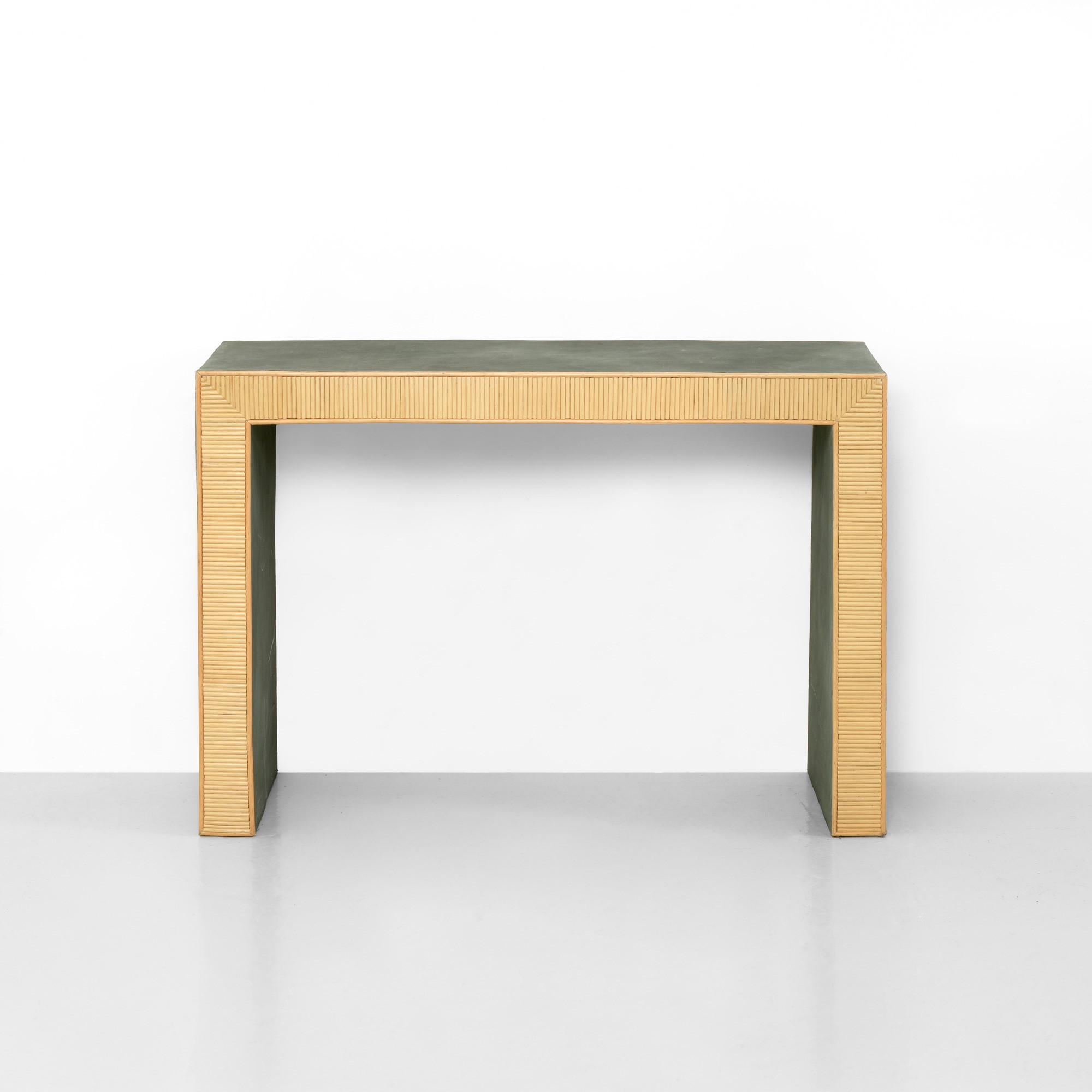 Nicolò Castellini Baldissera - Console in rattan e laminato laccato (Marocco, 2000 circa)