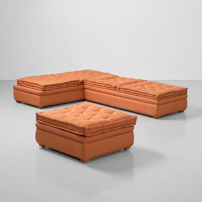 Daybed e pouf, produttore italiano, circa 2000