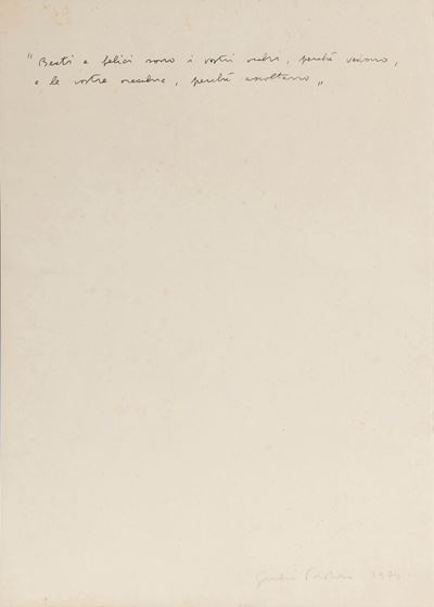 Beati e felici sono i vostri occhi… (litografia, 1970)