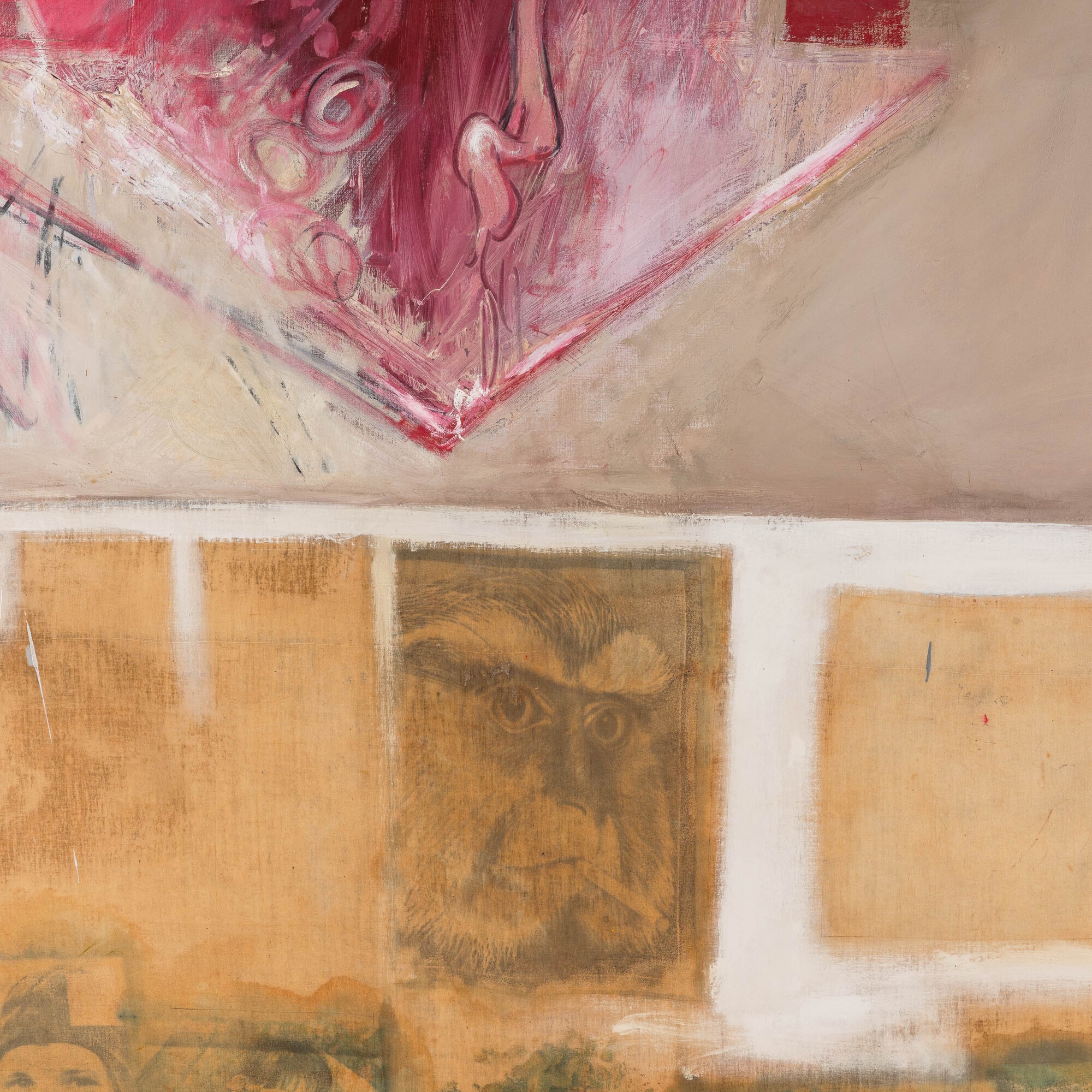 Paolo Baratella - Definizione, olio su tela, 1964