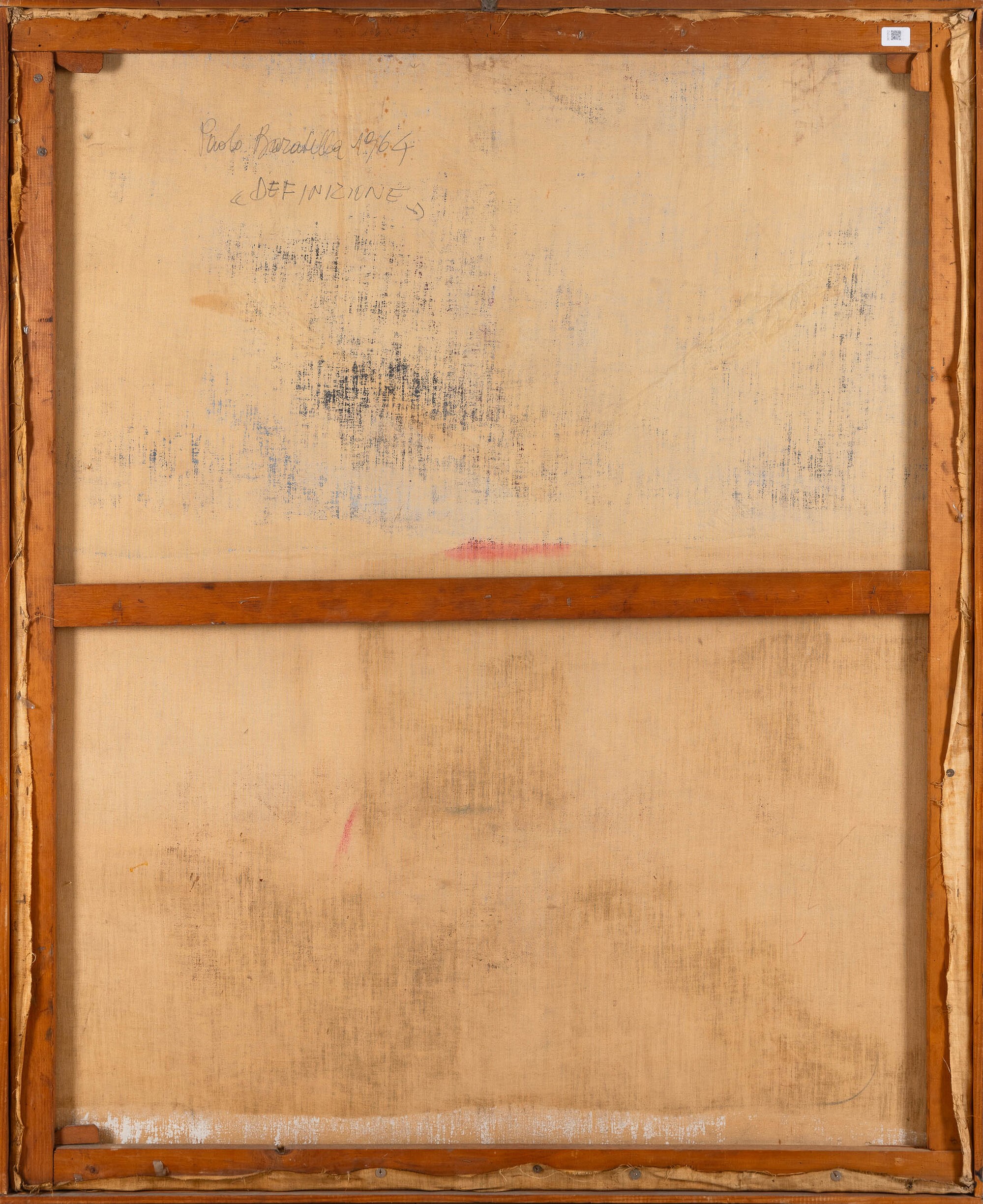 Paolo Baratella - Definizione, olio su tela, 1964