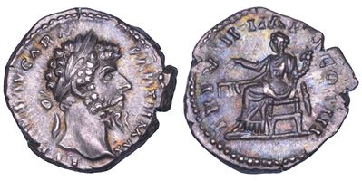 Lucio Vero, Denario, Roma, 167-168 d.C.