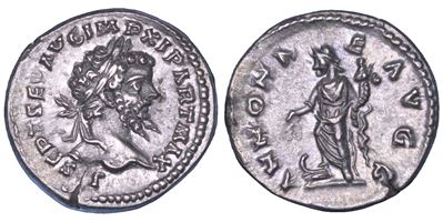 Settimio Severo, Denario. Laodicea ad Mare, anni 198-202.