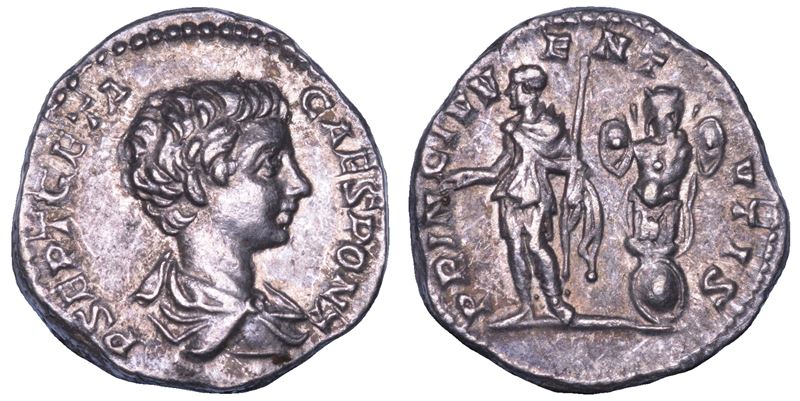 GETA (Cesare), 198-209. Denario. Roma, anni 200-202.  - Asta Numismatica - Cambi Casa d'Aste
