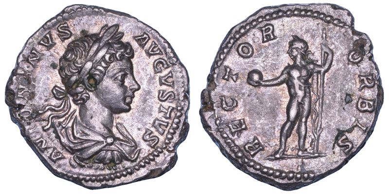 CARACALLA, 198-217. Denario. Roma, anni 201-206.  - Auction Numismatics - Cambi Casa d'Aste