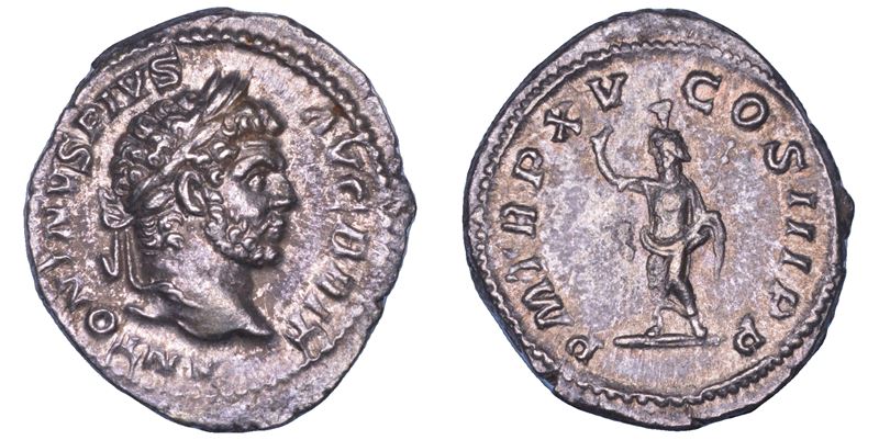 CARACALLA, 198-217. Denario. Roma, anno 212.  - Auction Numismatics - Cambi Casa d'Aste