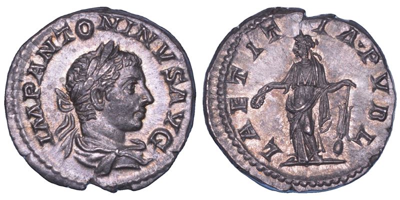 ELIOGABALO, 218-222. Denario. Roma, anno 219.  - Asta Numismatica - Cambi Casa d'Aste