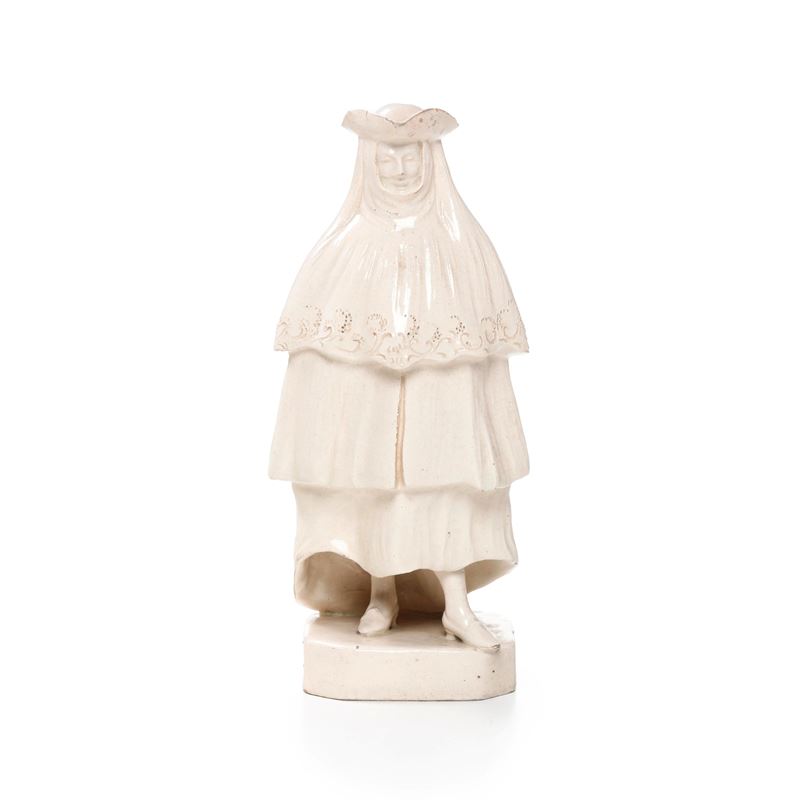 Figurina di maschera veneziana, terraglia (Veneto, probabilmente Nove), XIX secolo