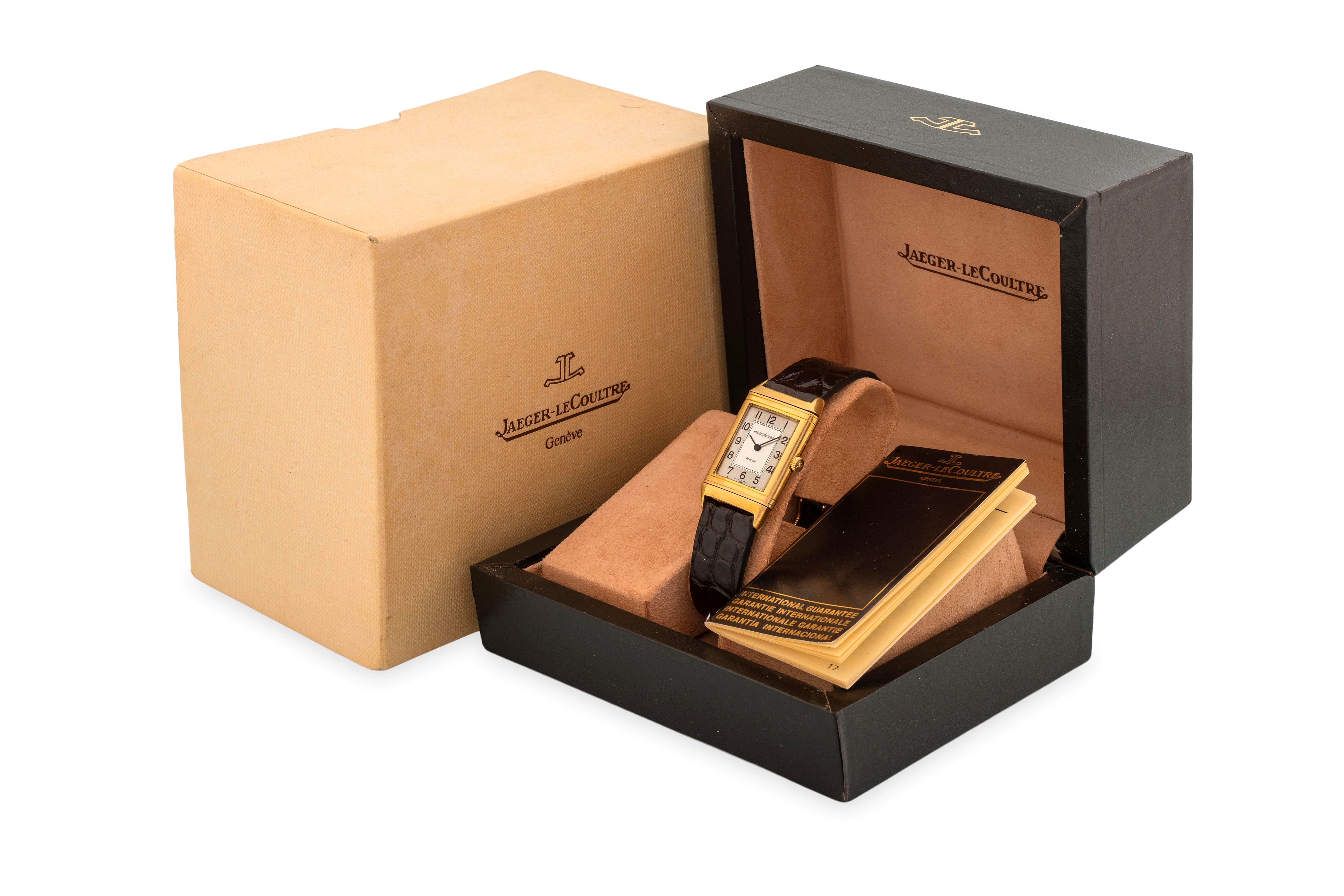 Jaeger-lecoultre - Reverso Classique in oro giallo 18k con quadrante argenté bitonale, carica man...