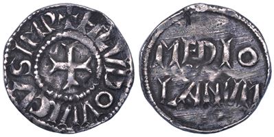 Ludovico I il Pio, Imperatore e re d'Italia (814-840), Denaro (argento)