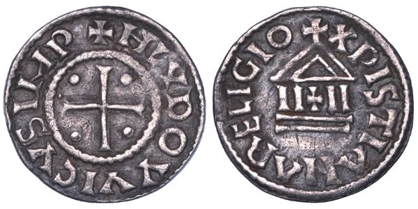 ZECCA INCERTA. LUDOVICO II, Imperatore e re d'Italia, 844-875. Denaro piano.