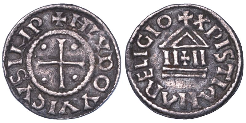 ZECCA INCERTA. LUDOVICO II, Imperatore e re d'Italia, 844-875. Denaro piano.  - Asta Numismatica - Cambi Casa d'Aste