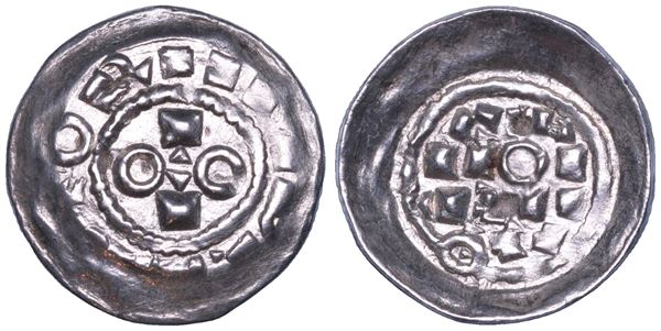 MILANO. OTTONE III DI SASSONIA, Imperatore e re d'Italia,  983-1002. Denaro scodellato.