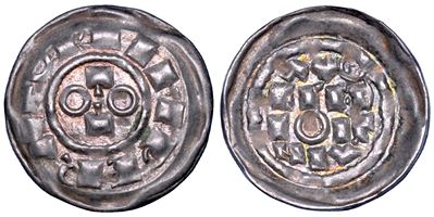 Ottone III di Sassonia, Denaro scodellato, 983-1002