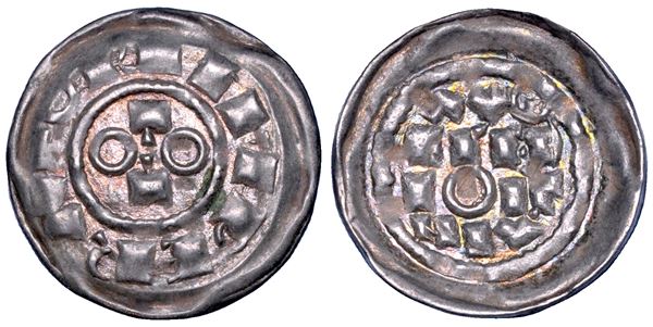 MILANO. OTTONE III DI SASSONIA, Imperatore e re d'Italia, 983-1002. Denaro scodellato.