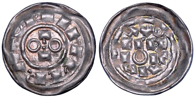 MILANO. OTTONE III DI SASSONIA, Imperatore e re d'Italia, 983-1002. Denaro scodellato.  - Asta Numismatica - Cambi Casa d'Aste