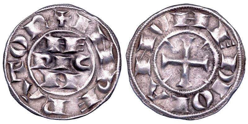 MILANO. ETA' COMUNALE, A NOME DI ENRICO IMPERATORE, XII-XIII sec. Grosso da 4 denari imperiali.  - Asta Numismatica - Cambi Casa d'Aste