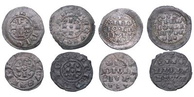 Monete a nome di Federico Imperatore, Lotto di quattro denari, Milano, Età Comunale, metà sec. XI...