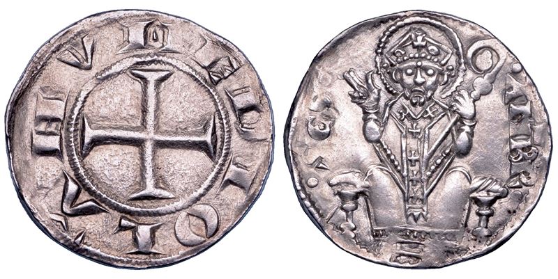 MILANO. ETA' COMUNALE, MONETE SENZA IL NOME DELL’IMPERATORE, metà XIII - inizio XIV sec. Ambrosino d’argento (secondo tipo).  - Auction Numismatics - Cambi Casa d'Aste