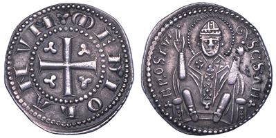 Moneta antica, Ambrosino d’argento, Milano, metà XIII - inizio XIV secolo