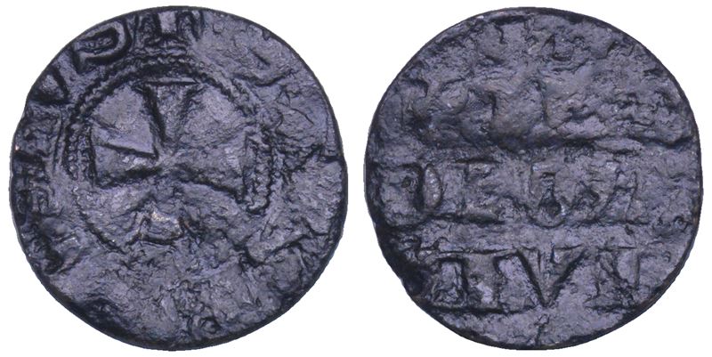 MILANO. ETA' COMUNALE, MONETE SENZA IL NOME DELL’IMPERATORE, metà XIII - inizio XIV sec. Denaro imperiale.  - Asta Numismatica - Cambi Casa d'Aste