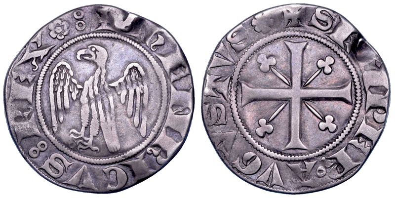 MILANO. ENRICO VII DI LUSSEMBURGO. Re d’Italia, 1310-1311 Grosso (emissioni con REX).  - Asta Numismatica - Cambi Casa d'Aste