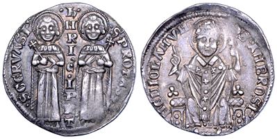 Milano, Enrico VII di Lussemburgo, Grosso da un soldo, 1312-1313