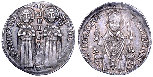 MILANO. ENRICO VII DI LUSSEMBURGO. Imperatore, 1312-1313. Grosso da un soldo.