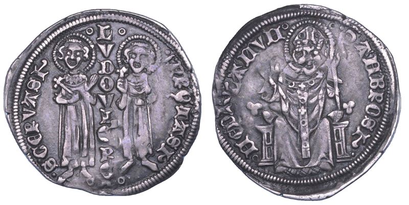 MILANO. LUDOVICO IL BAVARO, Re d'Italia, 1327. Grosso (emissioni con REX).  - Asta Numismatica - Cambi Casa d'Aste