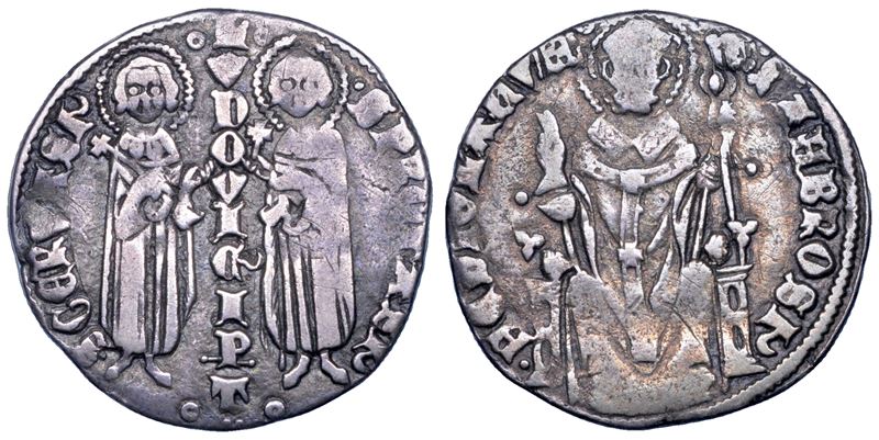 MILANO. LUDOVICO IL BAVARO, Imperatore, 1328-1329. Grosso (emissioni con IMPERATOR).  - Asta Numismatica - Cambi Casa d'Aste
