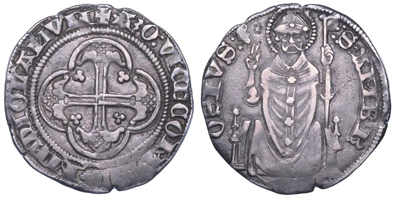 MILANO. AZZONE VISCONTI, 1329-1339. Grosso.  - Auction Numismatics - Cambi Casa d'Aste