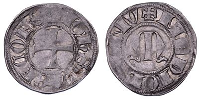 Giovanni Visconti, Sesino (o mezzo soldo), Milano 1349-1354