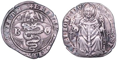 Bernabò e Galeazzo II Visconti, Pegione o grosso (1354-1378)