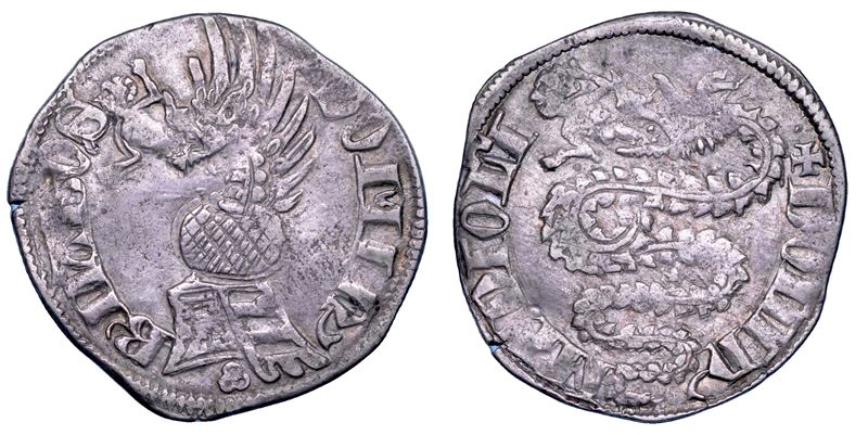 MILANO. BERNABO’ VISCONTI, 1354-1385. Pegione.  - Auction Numismatics - Cambi Casa d'Aste