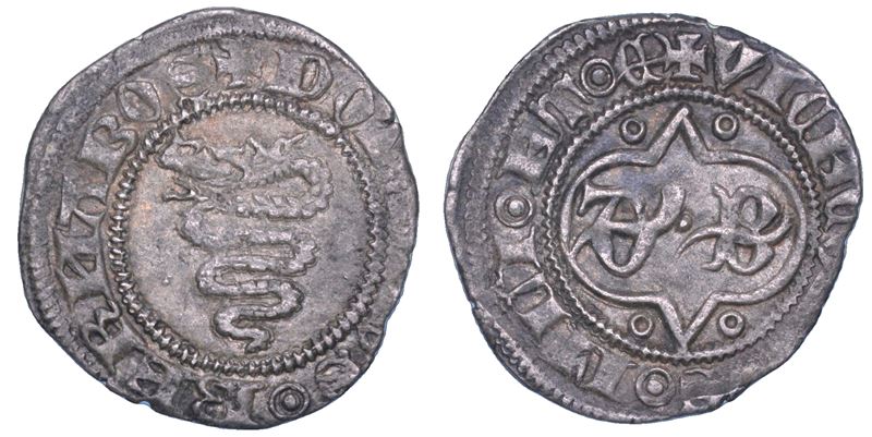 MILANO. BERNABO’ VISCONTI, 1354-1385. Sesino.  - Auction Numismatics - Cambi Casa d'Aste