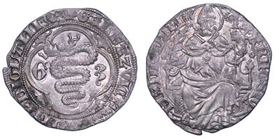 GIAN GALEAZZO VISCONTI, Grosso o Pegione (1395-1402)