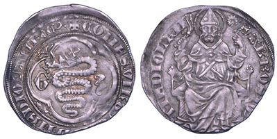 Gian Galeazzo Visconti, Grosso o pegione, 1395-1402