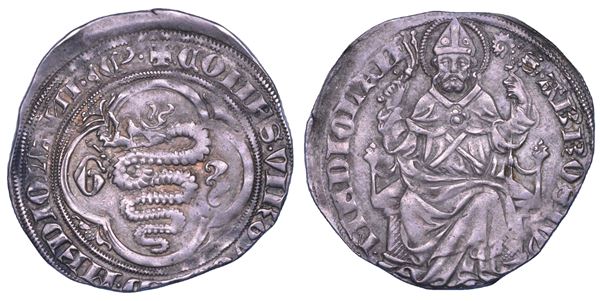 MILANO. GIAN GALEAZZO VISCONTI Secondo periodo, Duca di Milano, 1395-1402. Grosso o pegione.