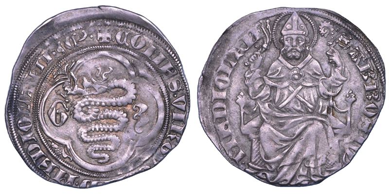 MILANO. GIAN GALEAZZO VISCONTI Secondo periodo, Duca di Milano, 1395-1402. Grosso o pegione.  - Asta Numismatica - Cambi Casa d'Aste