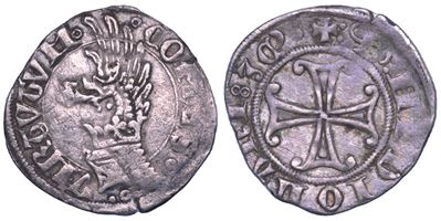 GIAN GALEAZZO VISCONTI, Sesino (mezzo soldo), Duca di Milano, 1395-1402