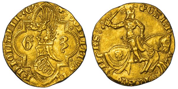 MILANO. GIAN GALEAZZO VISCONTI. Primo periodo: Signore di Milano, 1378-1395. Fiorino o ducato.