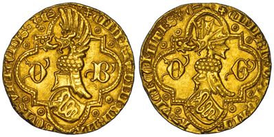 Milano, Fiorino di Bernabò e Galeazzo II Visconti (1354-1378), oro