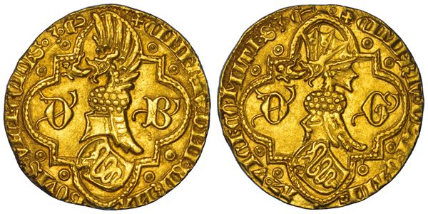 MILANO. BERNABO' E GALEAZZO II VISCONTI, 1354-1378. Fiorino.