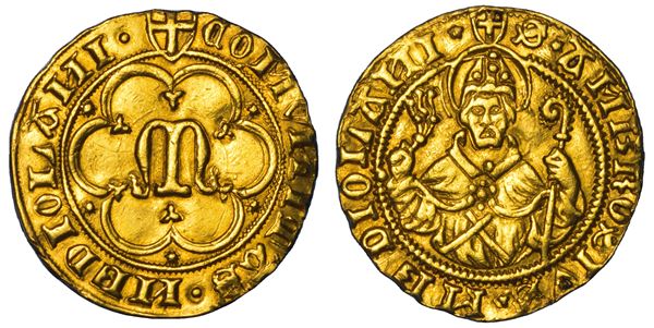 MILANO. REPUBBLICA AMBROSIANA (o SECONDA REPUBBLICA), 1447-1450. Ambrosino d’oro o fiorino.