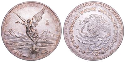 Messico, Repubblica. Onza 1996, argento, 31 g, diametro 40,02 mm