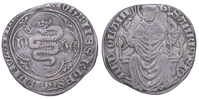 GIAN CARLO ed ESTORE VISCONTI, Grosso, 1412