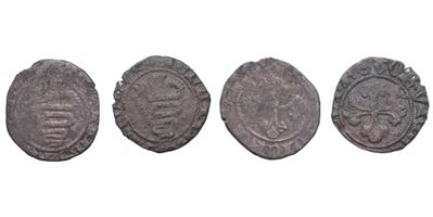 GIAN CARLO ed ESTORE VISCONTI, Lotto di due monete (1412, Argento)