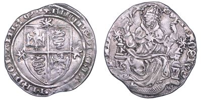 Filippo Maria Visconti, Grosso da 3 soldi, 1412-1447